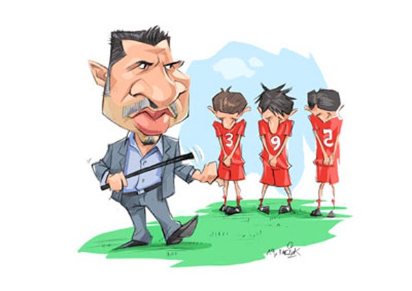 وقتی علی دایی ناظم می شود ؛ کاریکاتور 