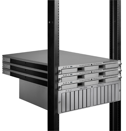 هموطن آنلاين - Xserve هاي جديد اپل مجهز به سيستم عامل Mac OS X Server Leopardهستند.